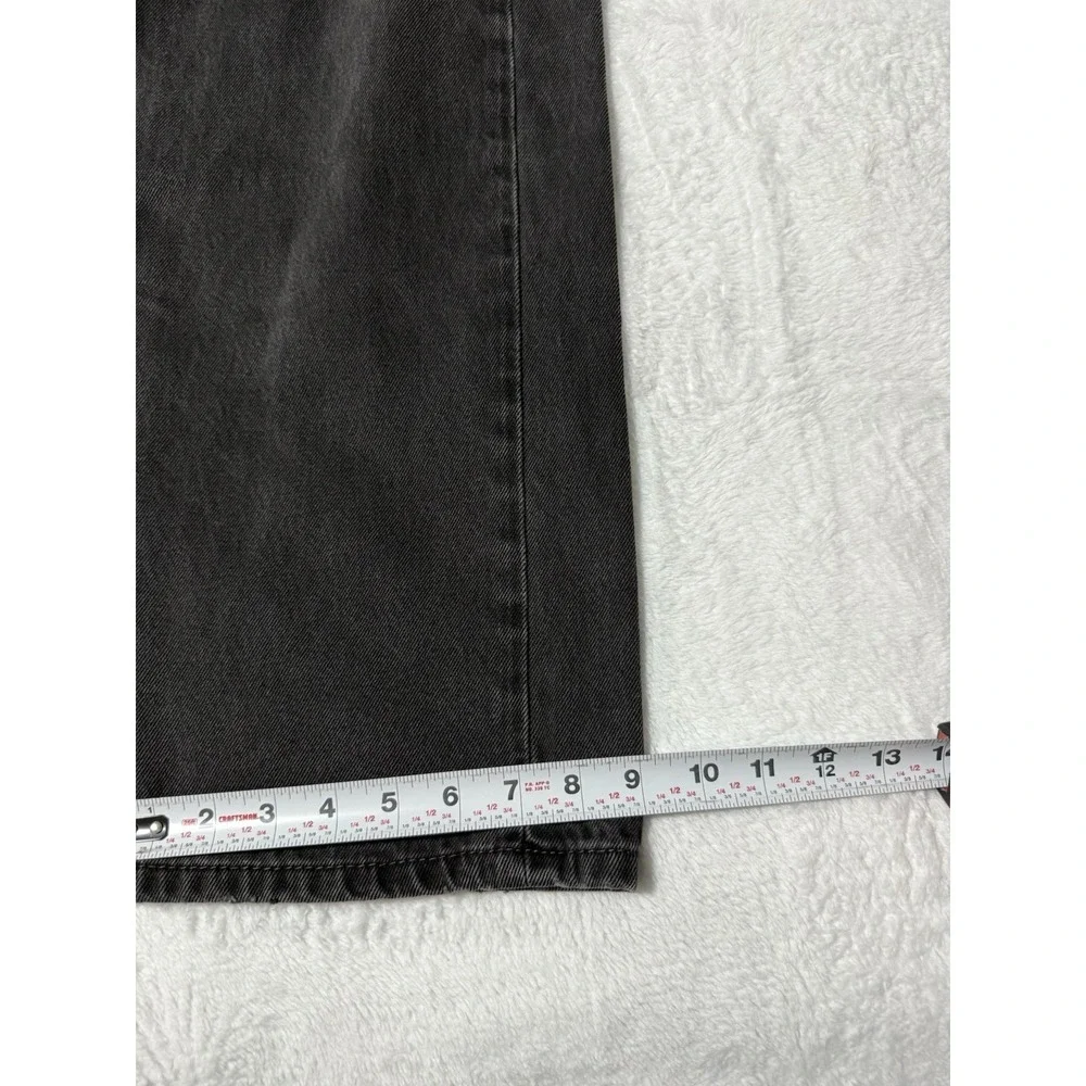 Levis 505 Jeans Mens 37x29 Black Regular Straight Mid Rise‎ Dark Wash